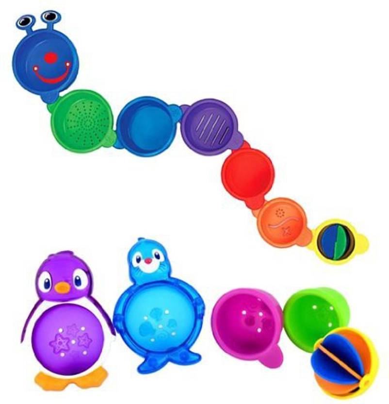 Munchkinz Caterpillar Spillers Stacking Cups & Lazy Buoys ...