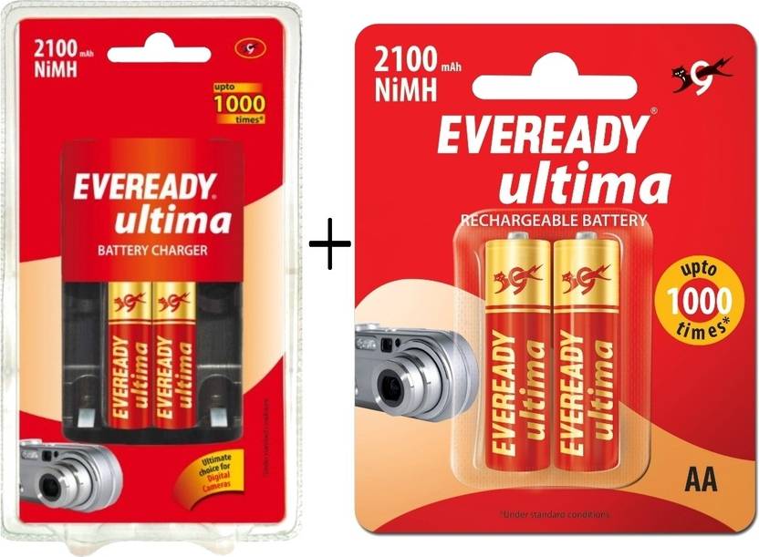 EVEREADY Mobile 2100 AA (with 2 Rechargeable battery 2100 BP2C + 2