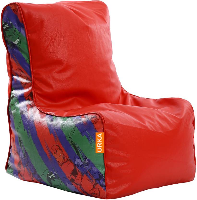 Orka Xxxl Avengers Digital Printed Bean Bag Chair With Bean