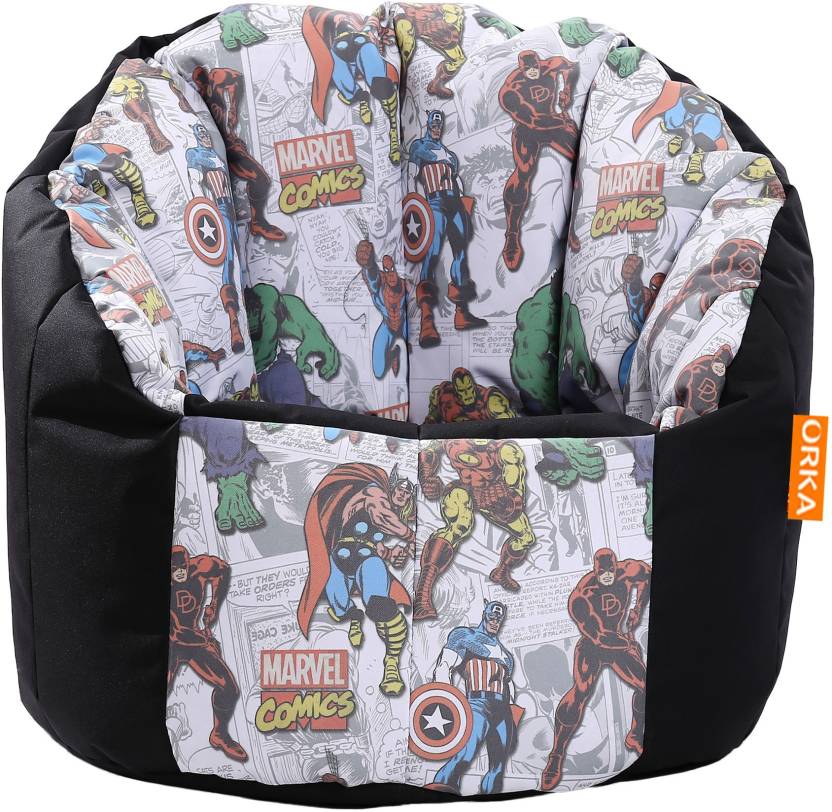 Orka Xxxl Avengers Digital Printed Big Boss Chair Bean Bag With