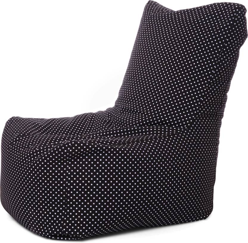 Style Homez Xxl Chair Cotton Canvas Polka Dots Printed Xxl Size