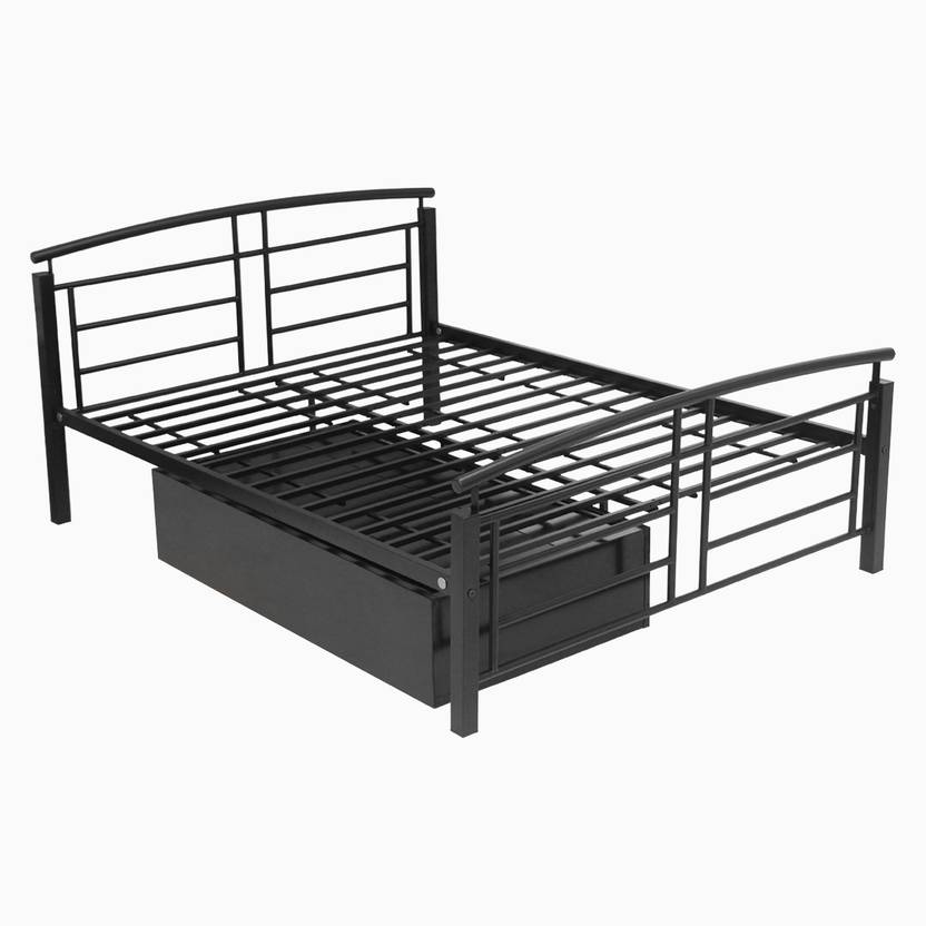 Godrej Interio Metal Queen Drawer Bed Price in India Buy Godrej
