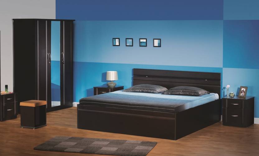 Godrej Interio Engineered Wood Bed + Side Table + Dressing Table ... Godrej Interio Engineered Wood Bed + Side Table + Dressing Table ...
