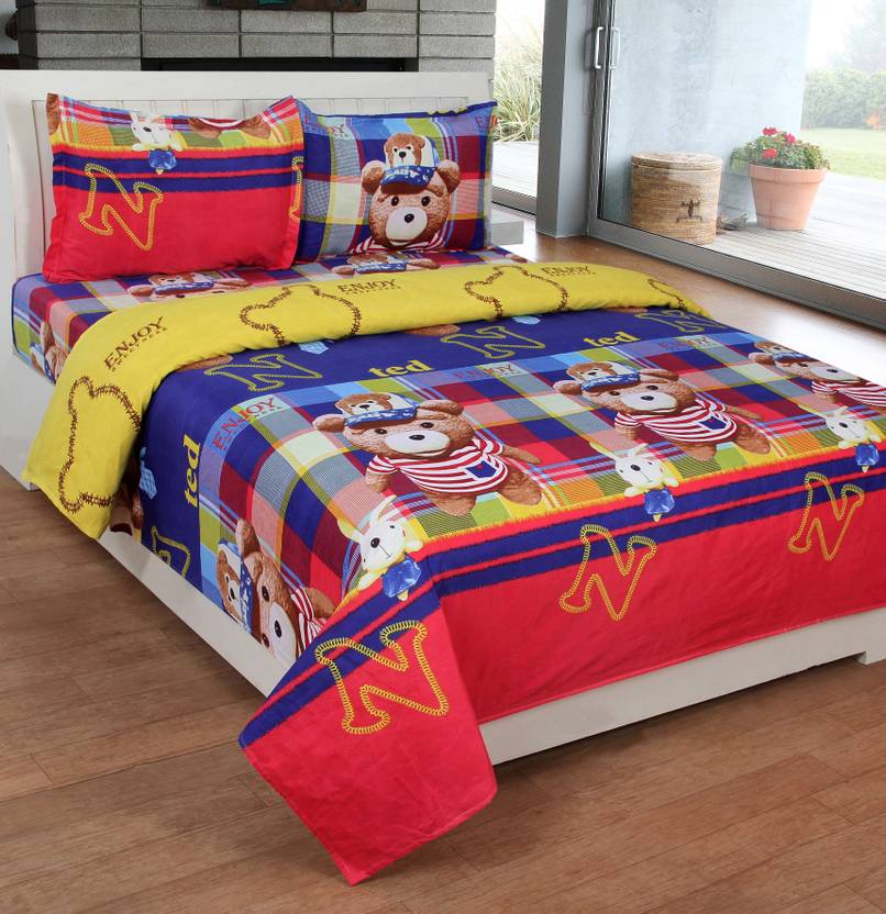 Skytex Cotton Single Cartoon Bedsheet Buy Skytex Cotton Single
