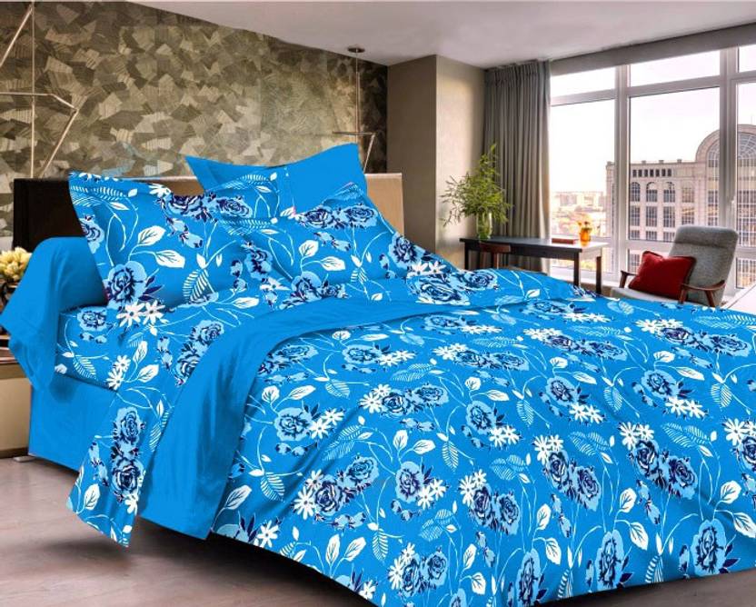 Inspire Cotton Cotton Double Floral Flat Bedsheet Buy Inspire Cotton