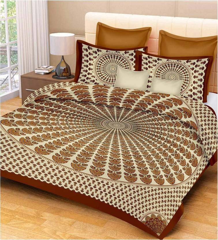 Metro Living 10 TC Cotton Double Printed Bedsheet - Buy Metro ...