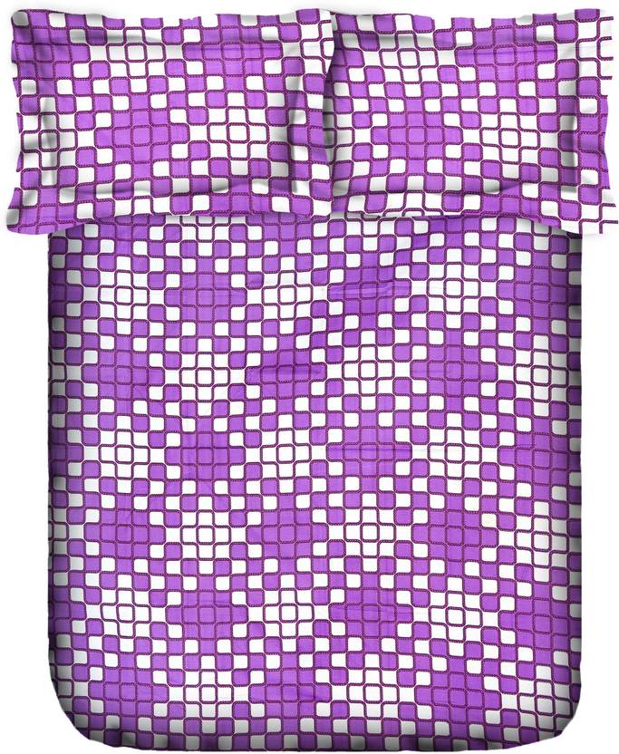 Stellar Home Usa By Portico Cotton Double Abstract Bedsheet