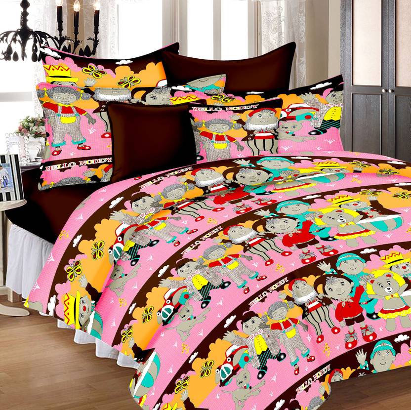 Lali Prints 185 Tc Cotton Double Cartoon Bedsheet Buy Lali