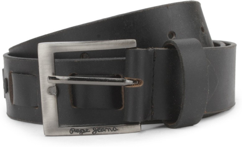 Pepe Jeans Men Black Genuine Leather 