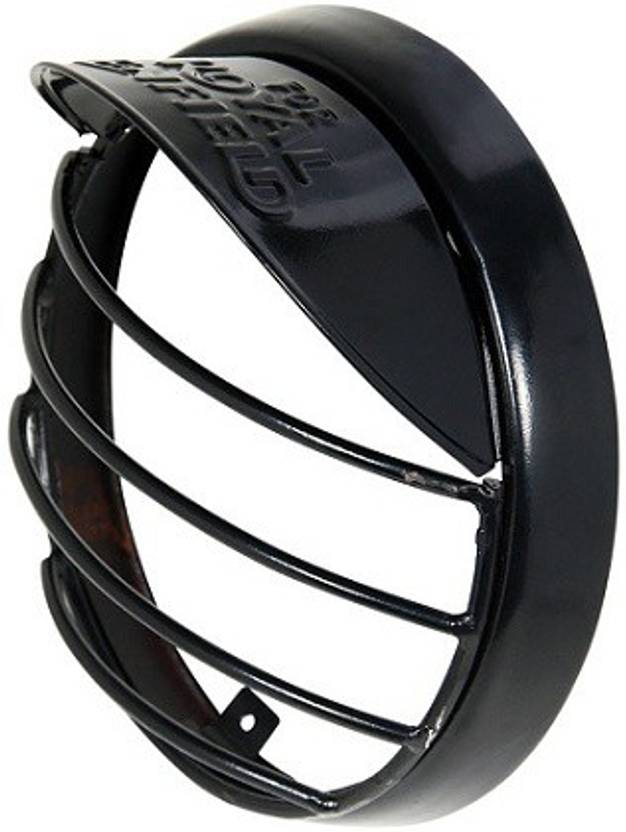 spydo Black Head Light Grill With Cap For Royal Enfield Classic 350