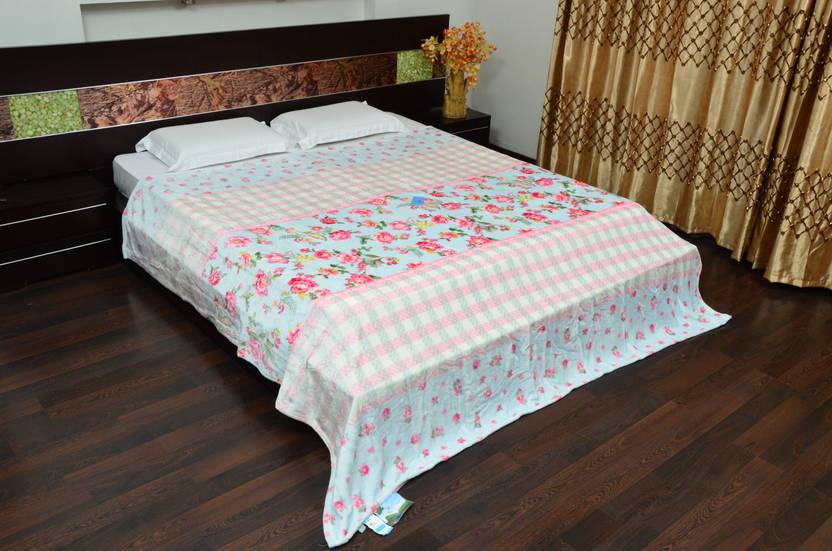 Price History of Tima Floral Double Blanket Polyester Pink from Flipkart 2 35863026