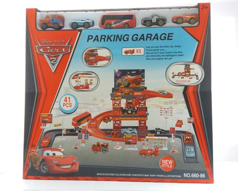 Gpz 41 Pcs Disney Mcqueen Motor Car Park Garage Racing Track Toy Gpz 41 Pcs Disney Mcqueen Motor Car Park Garage Racing Track Toy