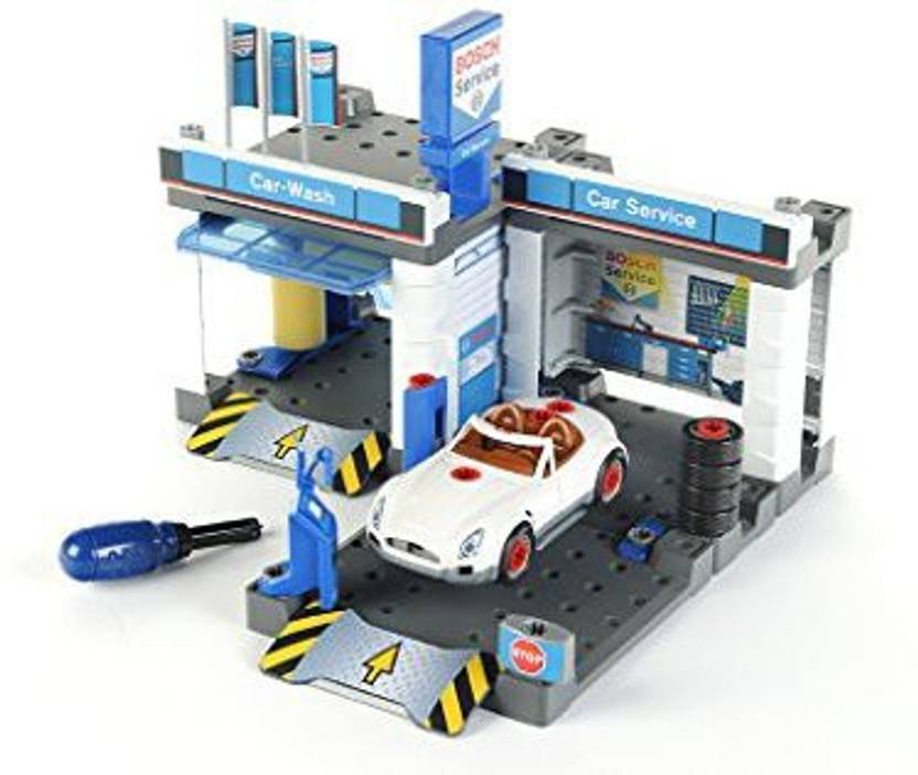 Theo Klein Bosch Car Repair With Car Wash Playset Bosch Car