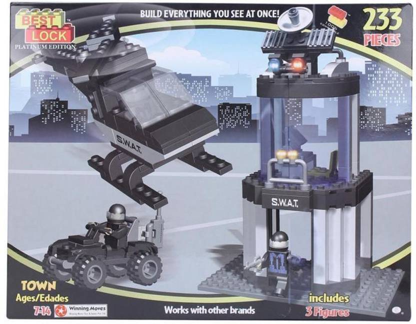 Best Lock Construction toys 233 Piece Special Ops Block Set Multi Color