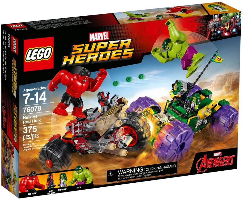 lego hulk vs red