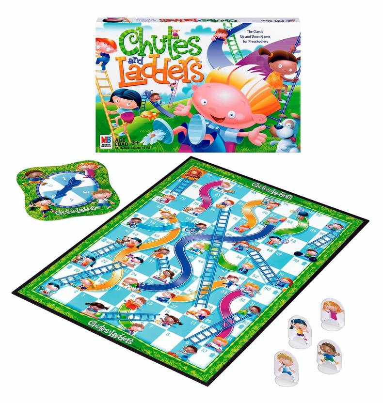 Hasbro Chutes and Ladders Board Game Party & Fun Games Board Game