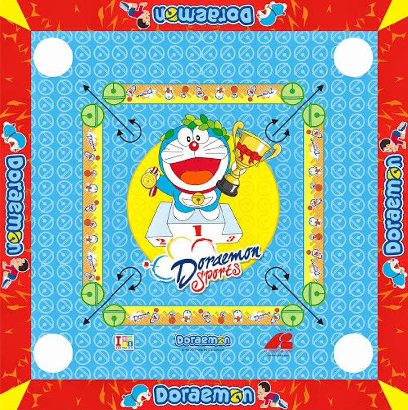Doraemon 2in1 Carrom Board with Ludo Board Game 2in1 Carrom Board