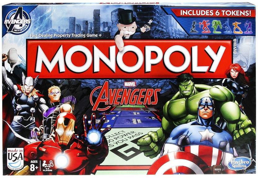 hasbro monopoly marvel avengers