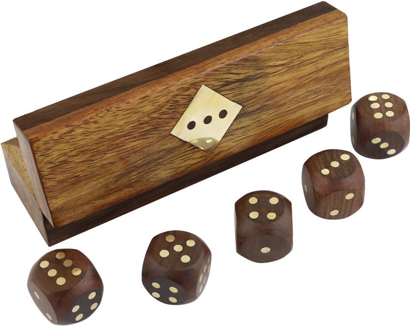RoyaltyLane RLMwooden_dice_box_001 Board Game Accessories Board Game