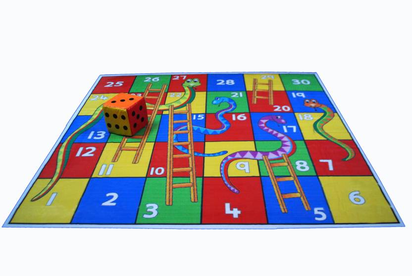 Atpata Funky Snakes & Ladders 6 x 6 Feet Mat Strategy & War Games Board ...