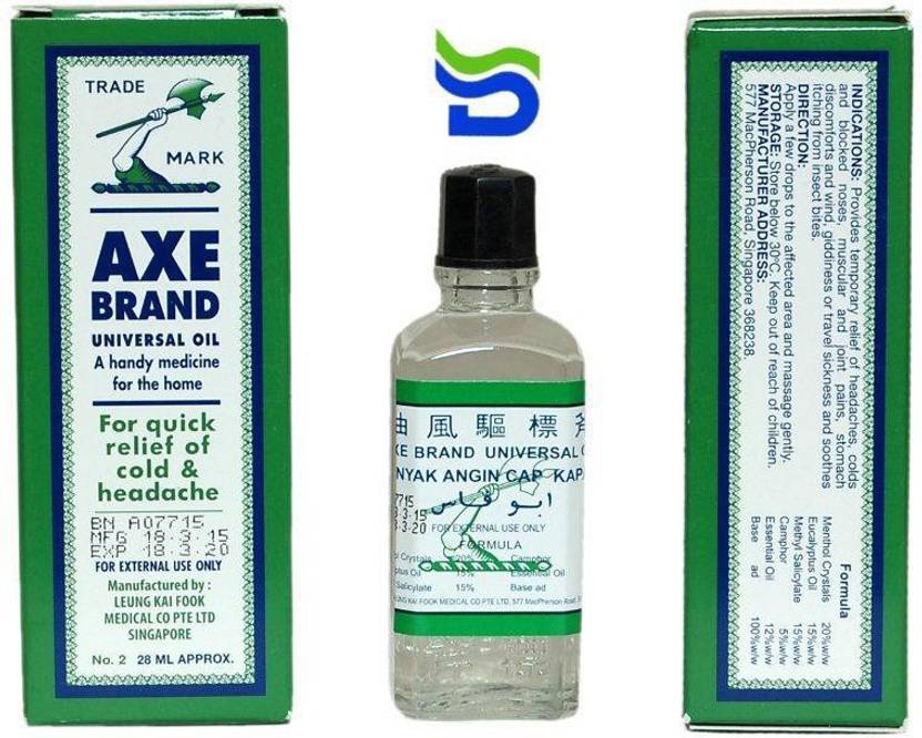 Axe Universal Oil 28ml (Original from Singapore) Pack of 3's Price in
