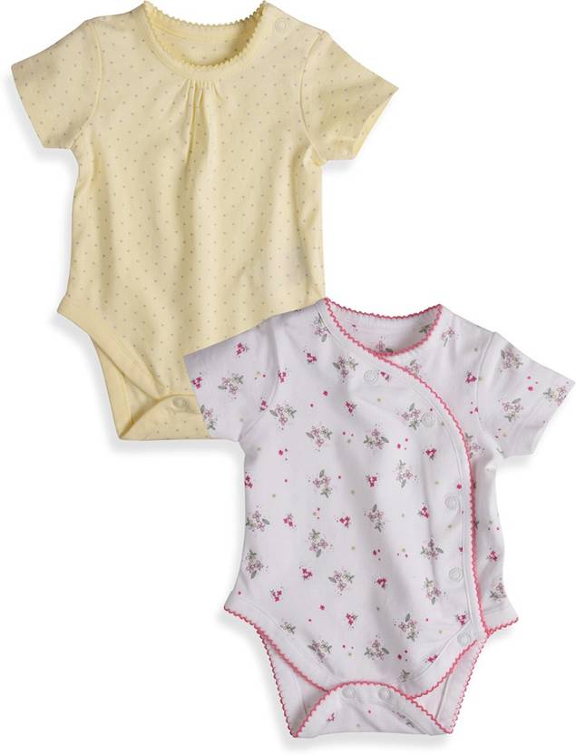 Mothercare Baby Girls Baby Girls White Yellow Bodysuit