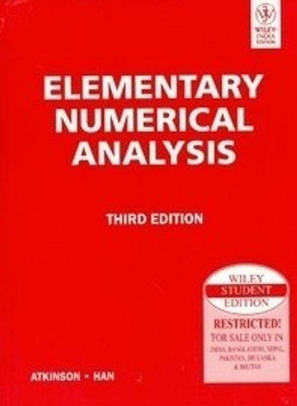 Elementary Numerical Analysis 3rd Edition Pdf Download Elementary Numerical Analysis 3rd Edition Pdf Download