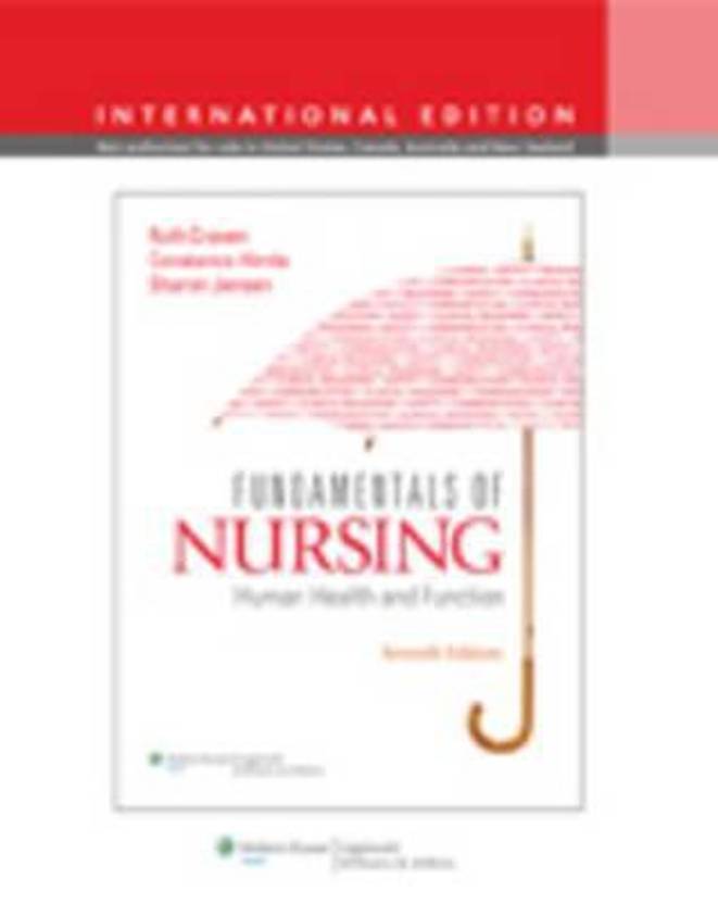 Fundamentals Of Nursing Human Health And Function Int Ed
