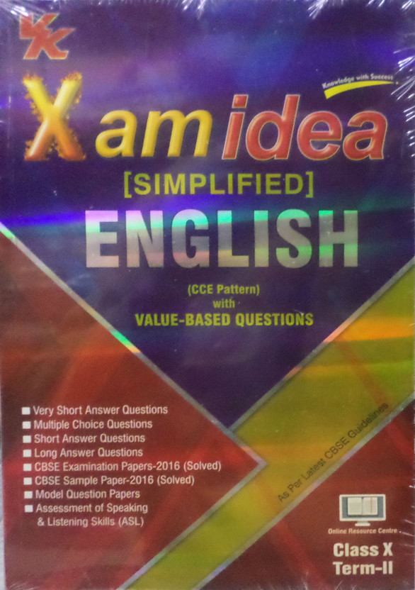 - (Simplified)  Value 10) Idea Term - Xam 2 Based English with Questions (Class