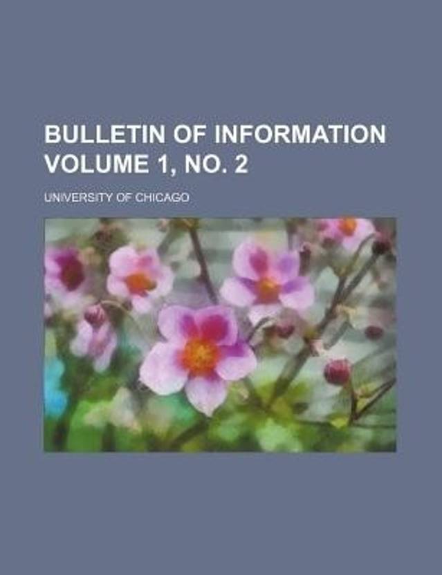 Bulletin of Information Volume 1, No. 2 Buy Bulletin of Information