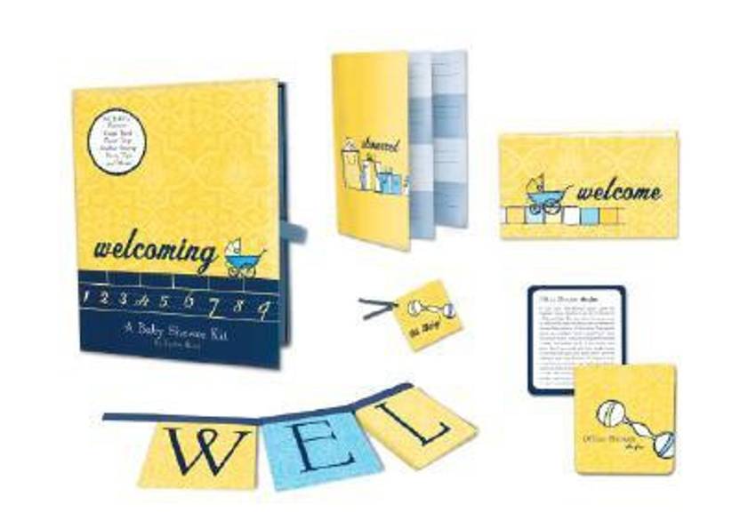 Welcoming A Baby Shower Kit With Banner Favor Tags Party Tips Welcoming A Baby Shower Kit With Banner Favor Tags Party Tips