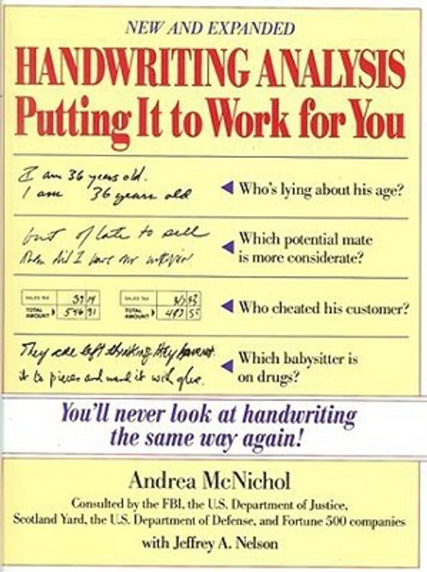HANDWRITING ANALYSIS BY ANDREA MCNICHOL PDF