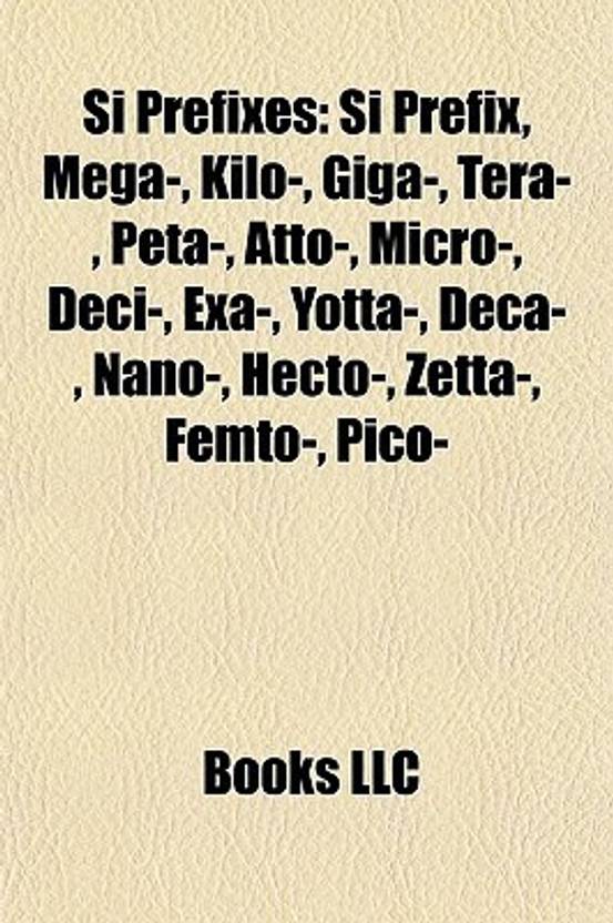 Si Prefixes Si Prefix Mega Kilo Giga Tera Peta