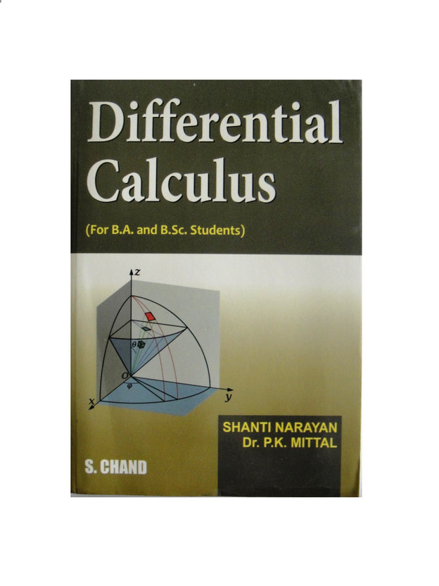 DIFFERENTIAL CALCULUS BY SHANTI NARAYAN AND MITTAL PDF