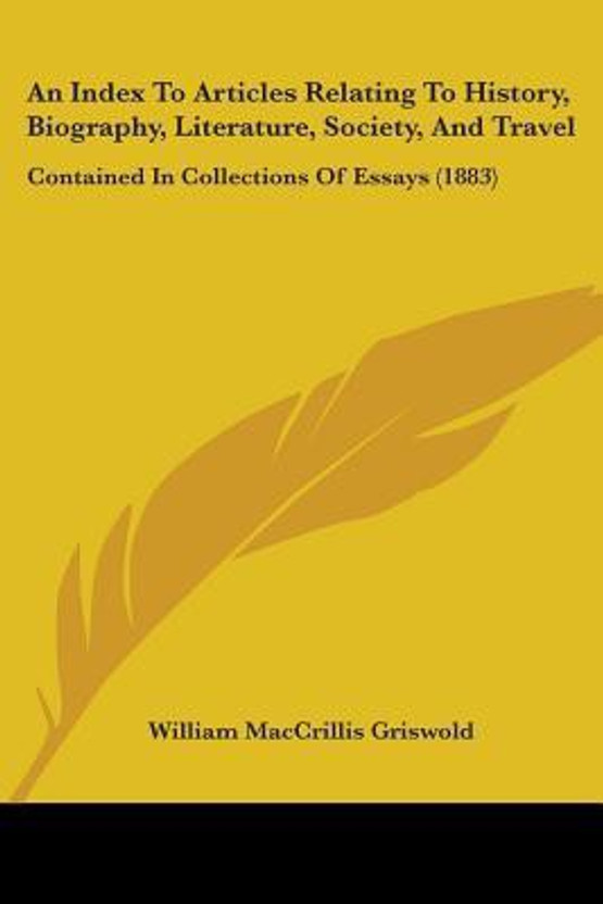 Buy literature essays index