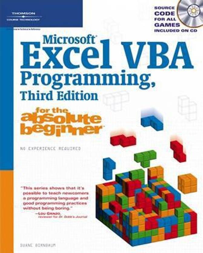 Microsoft Excel Vba Programming For The Absolute Beginner - 