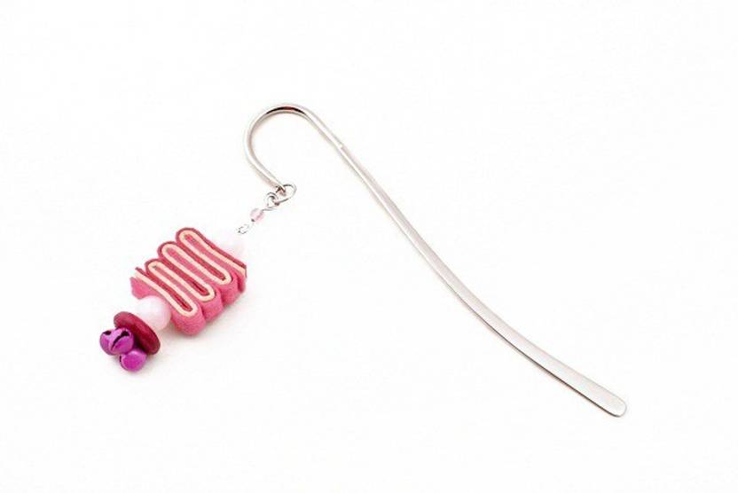 kanhai bookworm bookmark pink metal clip bookmark price in india