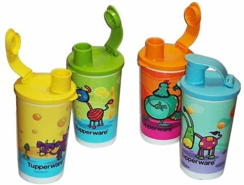Tupperware 1 330 ml Sipper Pack of 4, Multicolor