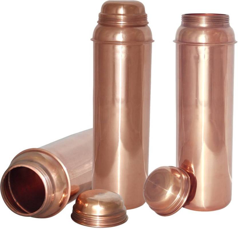 PRURA Prura Pure Printed Copper Water Bottle-Leak Proof Ayurvedic
