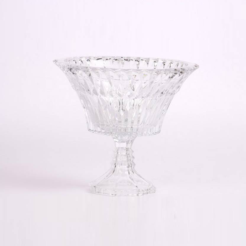 Soga Deep Cut Footed 26cm Glass Disposable Bowl In India Soga Deep Cut Footed 26cm Glass Disposable Bowl