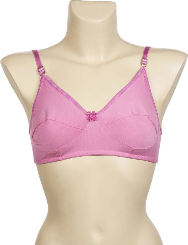 Mynte Basic Women Bralette Non Padded Bra - Buy Pink Mynte Basic Women ...