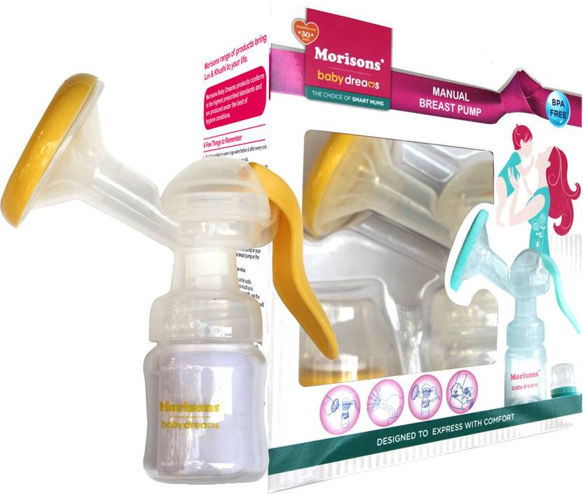 Morisons Baby Dreams Manual Breast Pump (Yellow) 