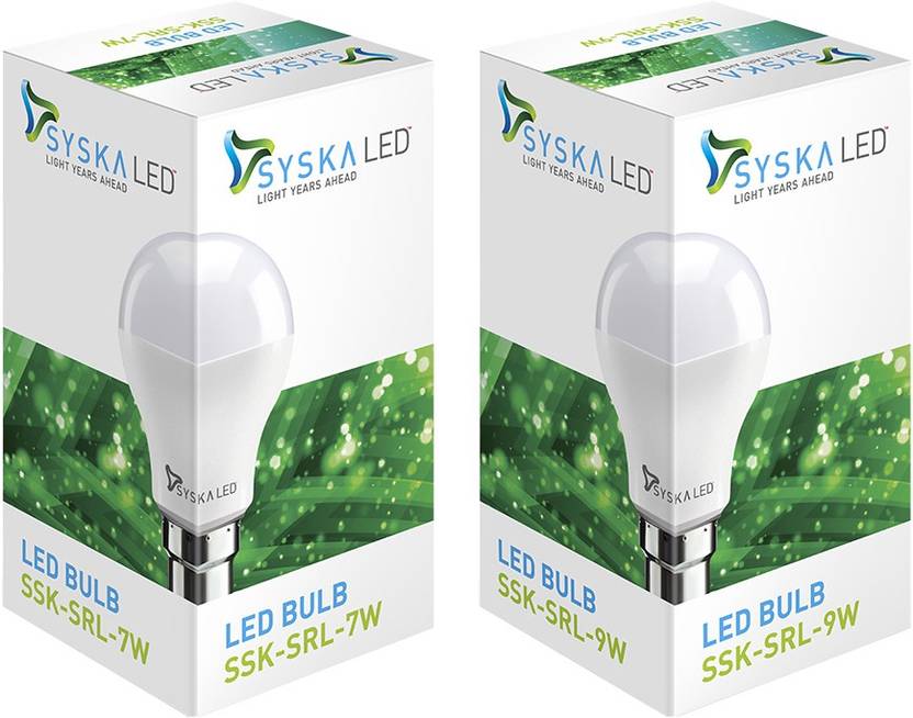 Syska Led Lights 7 W, 9 W B22 LED Bulb