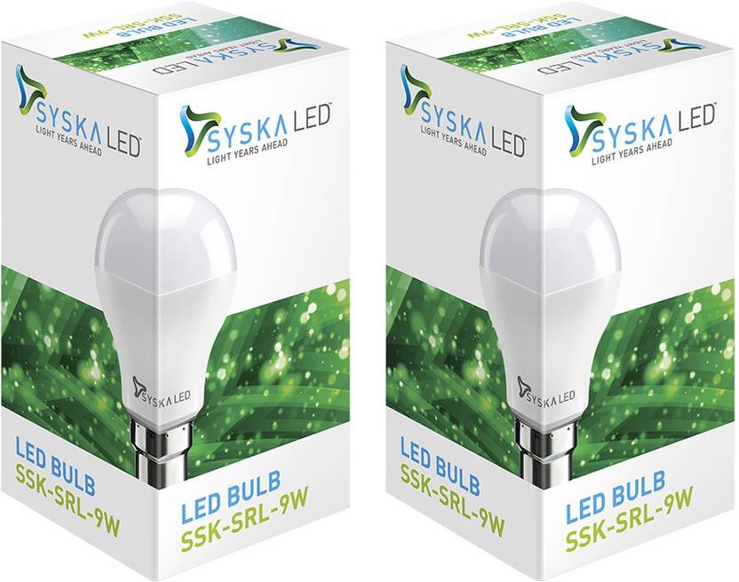 syska led lights 9 w standard b22 led bulb price in india buy