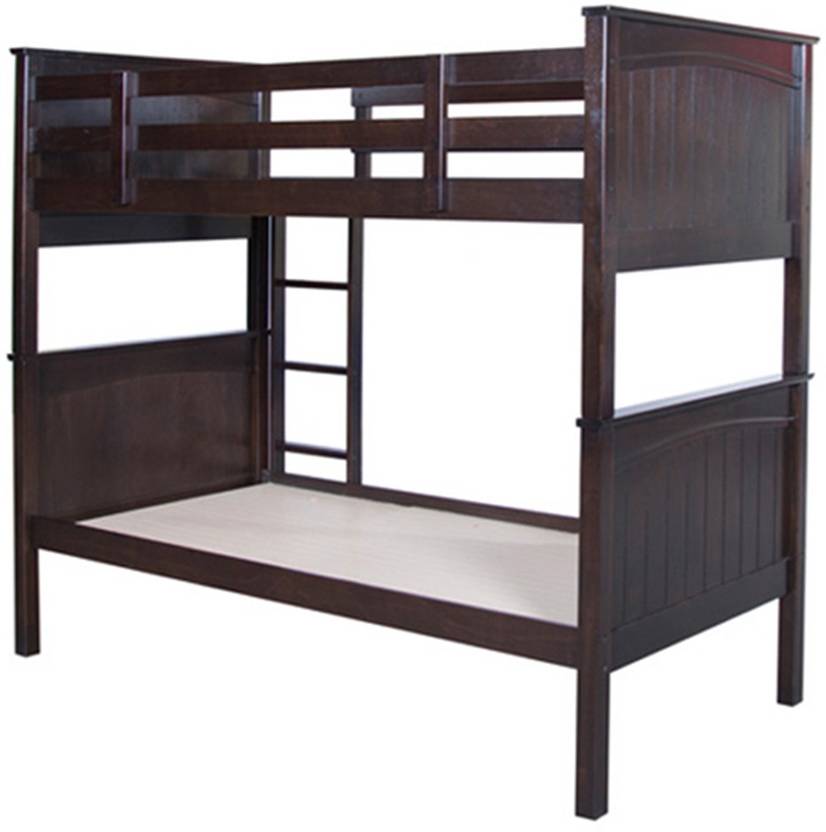 Hometown Solid Wood Bunk Bed In India Hometown Solid Wood Bunk Bed Finish Color Cappuccino