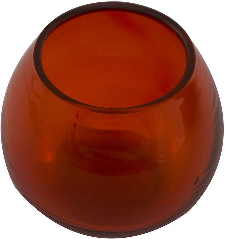 Sutra Decor Red Votive Tea Light Candle Holder Glass Candle Holder