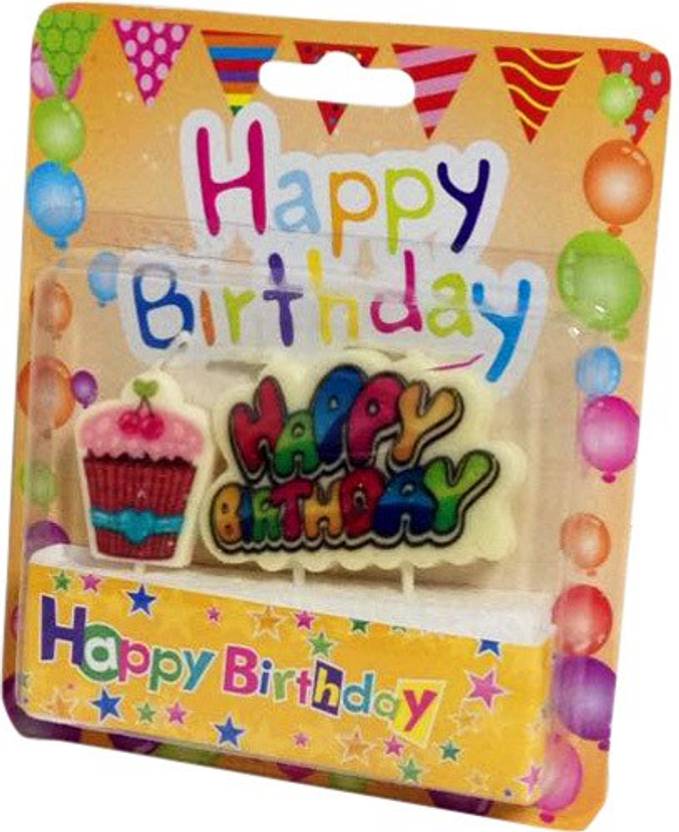Funcart Happy Birthday Cupcake Candle Stick Set Candle Price In