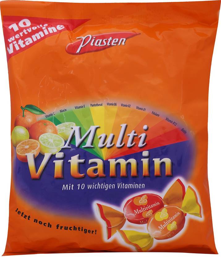 Piasten Hard Boiled Sweet Multivitamin Orange, Lemon Jelly Candy Price