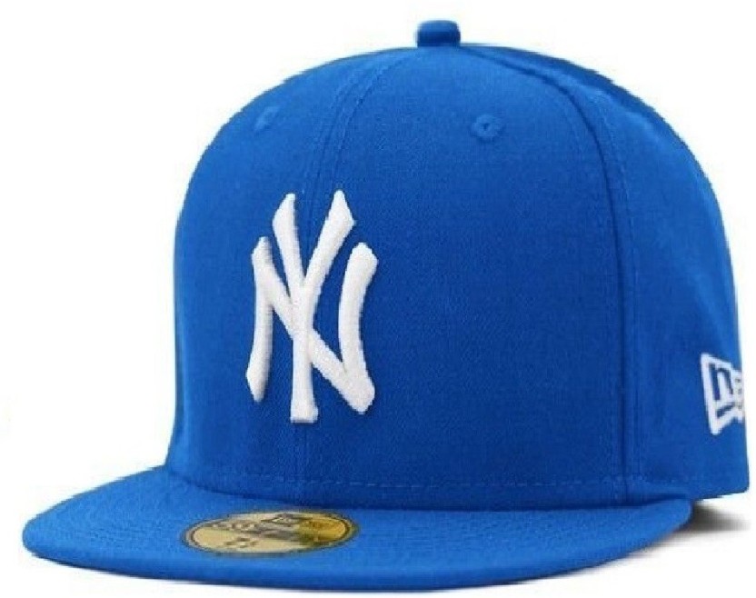 blue hip hop cap