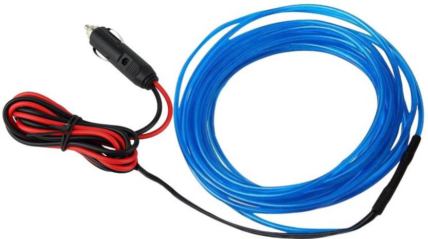 Vheelocityin Car Interior Led Light Strip Ambient Light Blue 1m